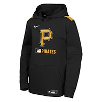 Sweat à capuche Nike noir pour jeunes de la collection Authentic Performance des Pirates Pittsburgh