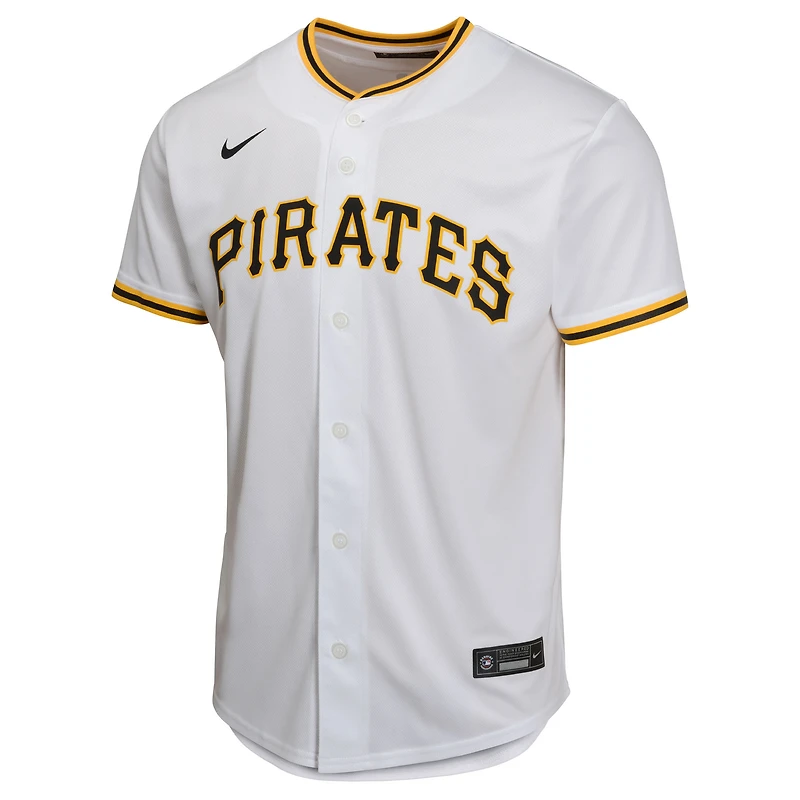 Maillot de match à domicile Nike Bubba Chandler blanc des Pirates Pittsburgh pour jeunes