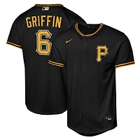 Maillot réplique alternatif Nike Konnor Griffin noir des Pirates de Pittsburgh pour jeunes