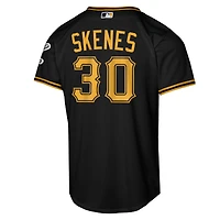 Maillot alternatif noir Nike Paul Skenes des Pirates de Pittsburgh pour jeunes