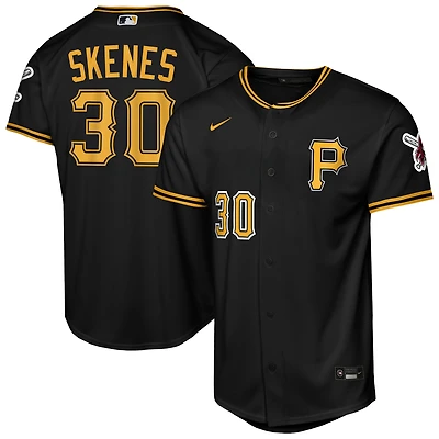 Maillot alternatif noir Nike Paul Skenes des Pirates de Pittsburgh pour jeunes