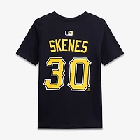 T-shirt Nike Paul Skenes noir pour enfant, Pittsburgh Pirates, nom et numéro