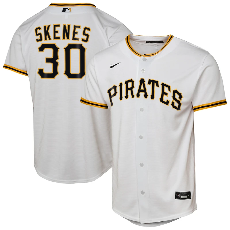 Maillot de joueur Nike Paul Skenes blanc pour jeune des Pirates Pittsburgh à domicile Replica 2.0
