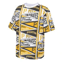 T-shirt jaune à fanions des Pirates de Pittsburgh pour jeunes la marque Outerstuff