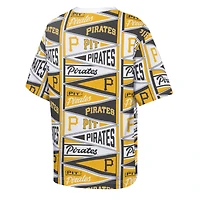 Youth Outerstuff  Yellow Pittsburgh Pirates All-Over Pennant T-Shirt