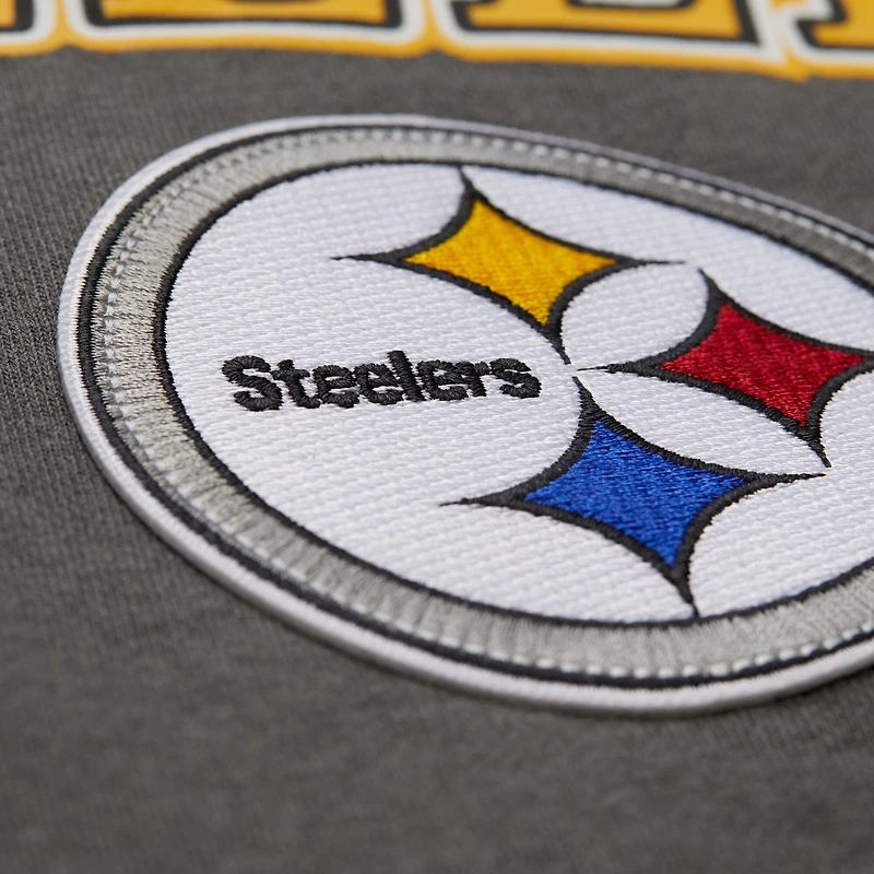Mitchell & Ness  Gray Pittsburgh Steelers Slot Pullover Hoodie