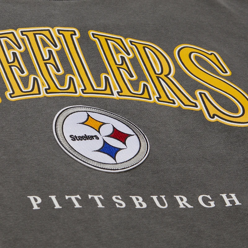 Mitchell & Ness  Gray Pittsburgh Steelers Slot Pullover Hoodie