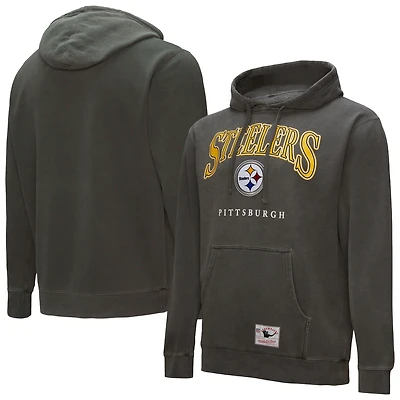 Sweat à capuche gris Mitchell & Ness Pittsburgh Steelers Slot