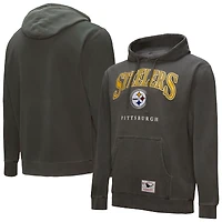 Sweat à capuche gris Mitchell & Ness Pittsburgh Steelers Slot