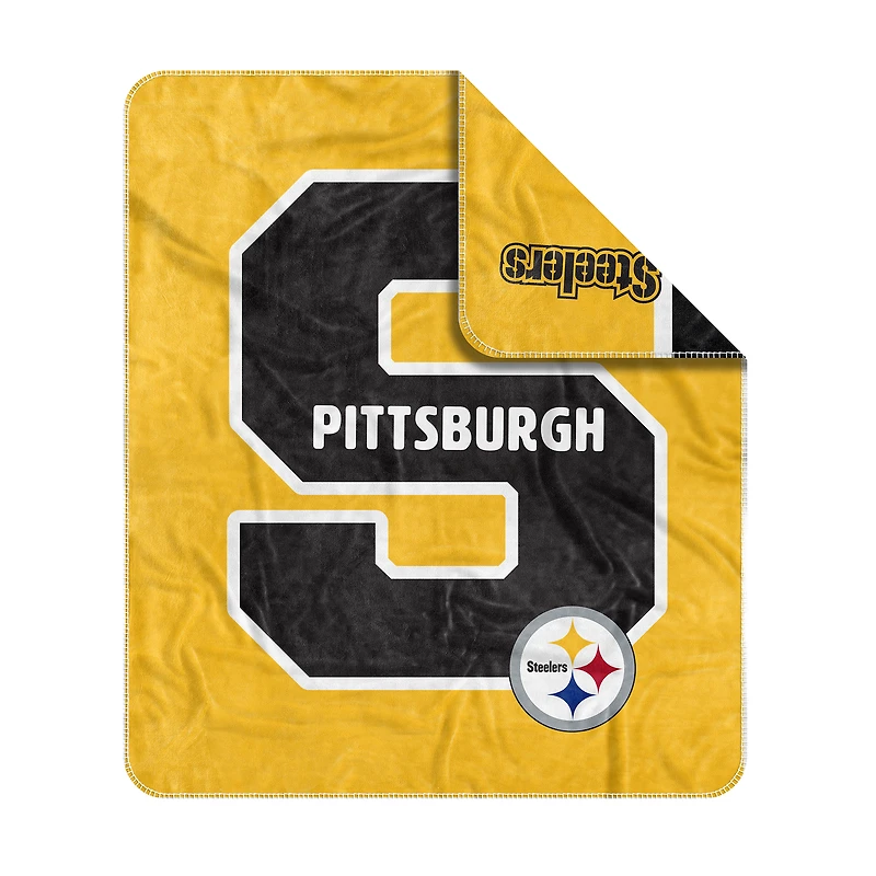 Couverture Dream Weave 50" x 60" des Steelers de Pittsburgh