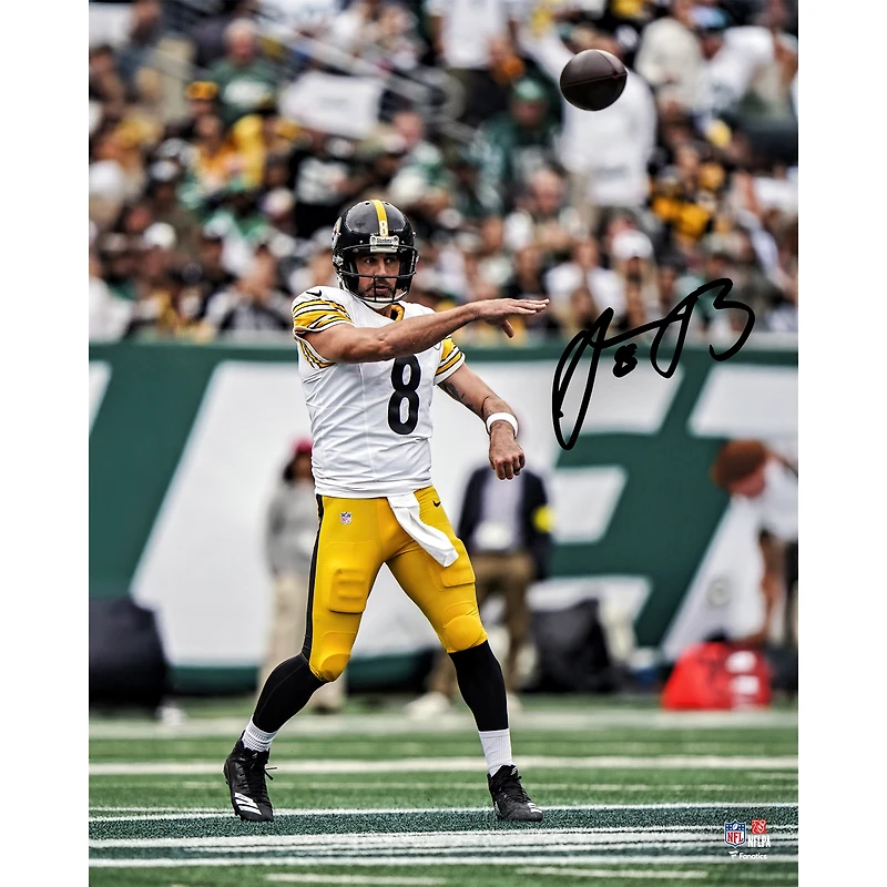 Aaron Rodgers, photographie autographiée des débuts des Steelers de Pittsburgh (16 x 20 pouces)