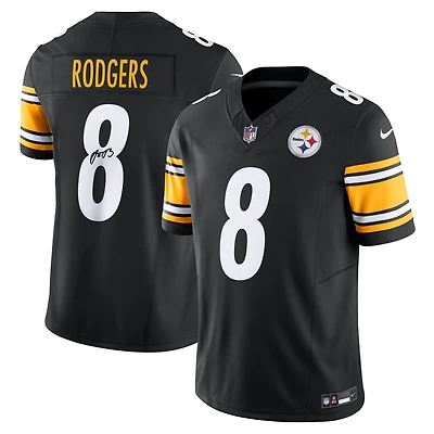 Maillot Nike Vapor F.U.S.E. noir dédicacé par Aaron Rodgers des Pittsburgh Steelers