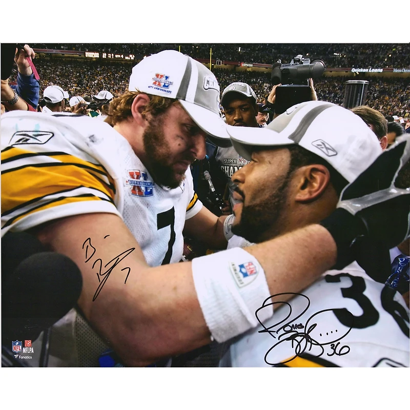 Ben Roethlisberger & Jerome Bettis Pittsburgh Steelers Autographed 16" x 20" Super Bowl XL Champions Photograph