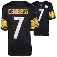 Maillot Nike noir en édition limitée autographié par Ben Roethlisberger des Steelers de Pittsburgh