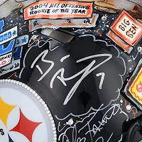 Ben Roethlisberger Pittsburgh Steelers Autographed Riddell Pro-Line Speed Helmet - Art by Charles Fazzino - NR81050442