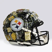 Ben Roethlisberger Pittsburgh Steelers Autographed Riddell Speed Authentic Helmet with "Big Ben" Inscription - Art by Charles Fazzino - WN55916231