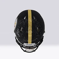 Ben Roethlisberger Pittsburgh Steelers Autographed Swarovski Crystal Riddell Speed Helmet - Art by Rock On Sports
