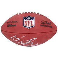 Ballon de football Wilson Duke en couleurs, autographié par Ben Roethlisberger des Steelers de Pittsburgh, avec inscription « 2004 OROY ».