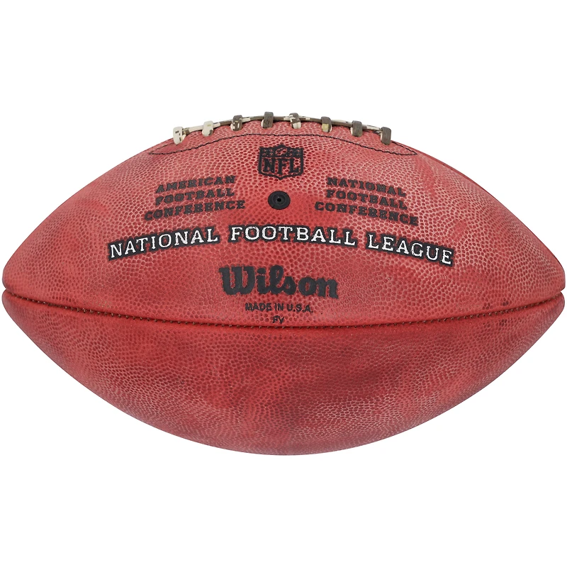 Ballon de football Wilson Duke autographié par Ben Roethlisberger des Pittsburgh Steelers