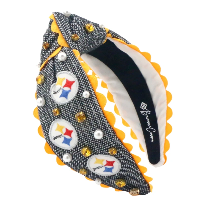 Bandeau au point de croix Brianna Cannon des Steelers de Pittsburgh