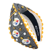 Bandeau au point de croix Brianna Cannon des Steelers de Pittsburgh