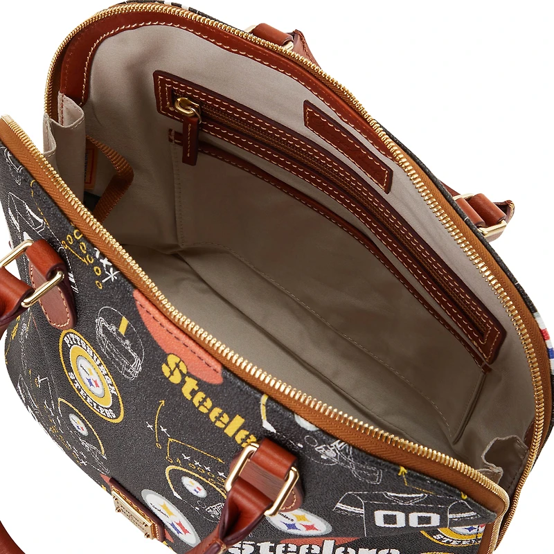 Sacoche zippée Dooney & Bourke Pittsburgh Steelers Game Day