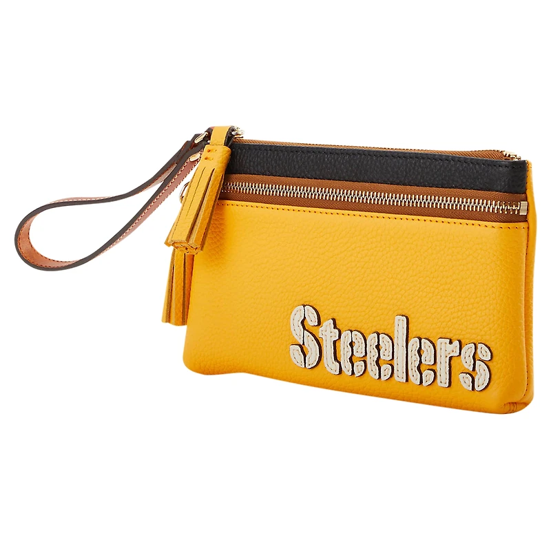 Pochette à double fermeture éclair Dooney & Bourke Pittsburgh Steelers