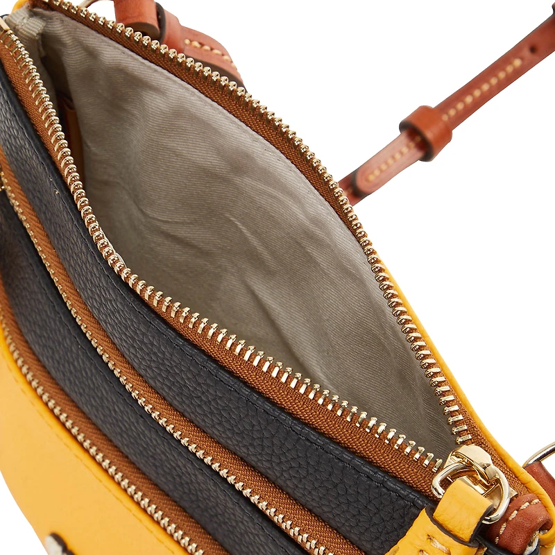Sac à main à bandoulière triple zip Dooney & Bourke Pittsburgh Steelers Infield