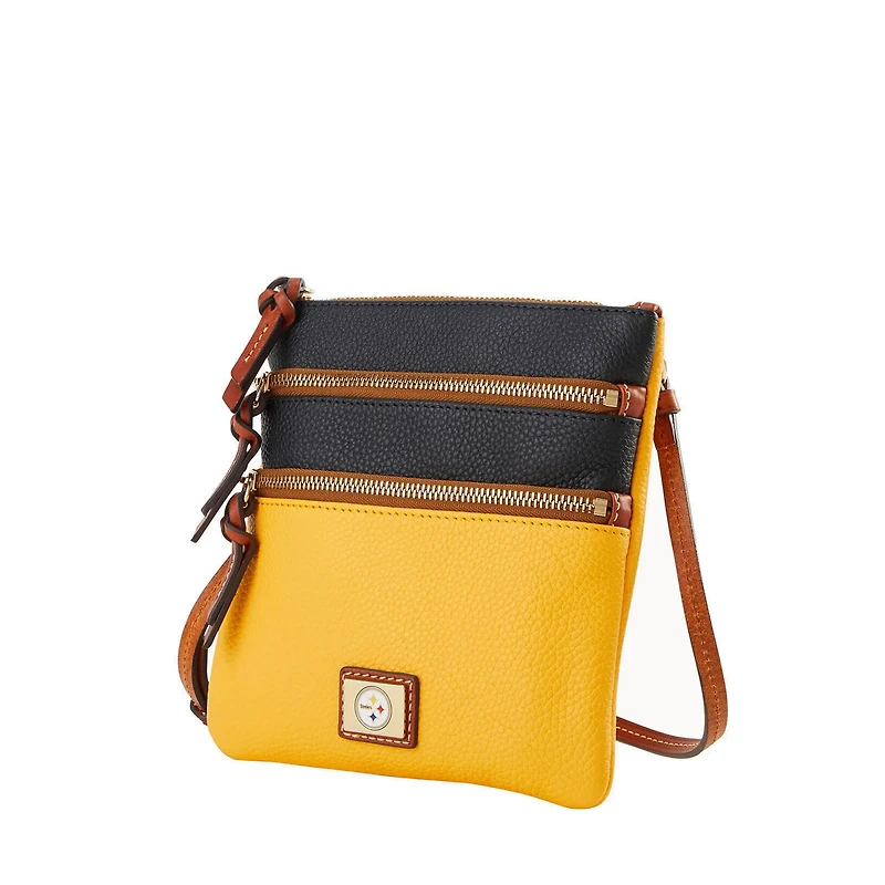 Dooney & Bourke Pittsburgh Steelers Team Logo Halftime Triple Zip Crossbody Bag