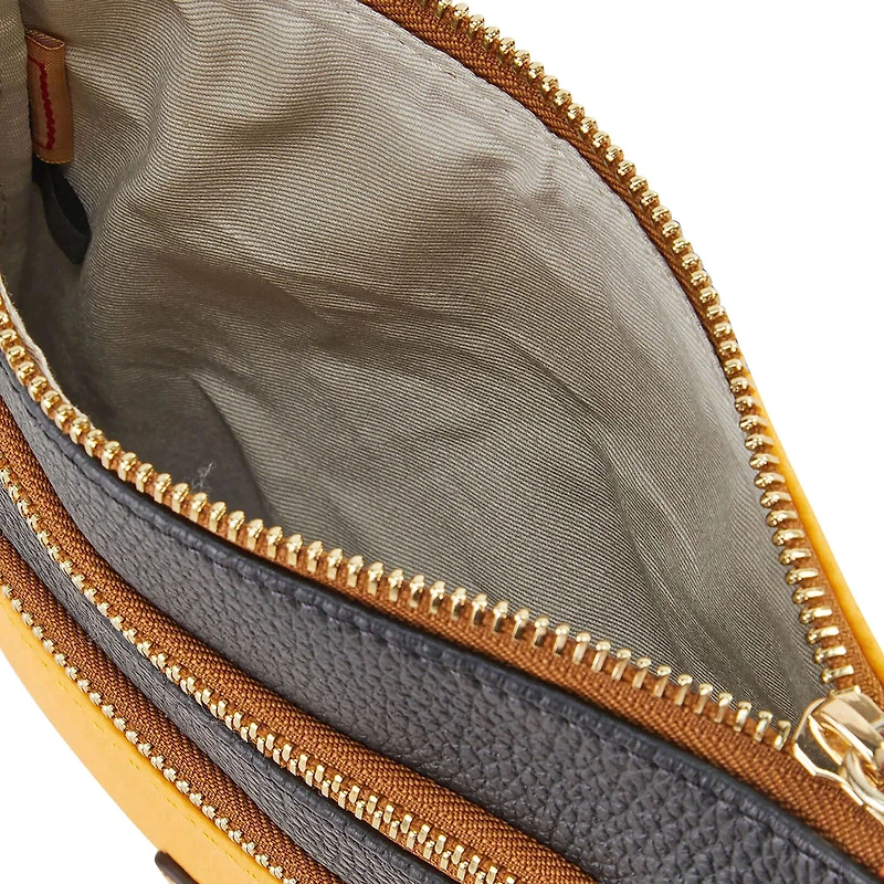 Dooney & Bourke Pittsburgh Steelers Team Logo Halftime Triple Zip Crossbody Bag