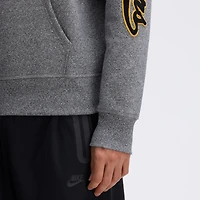 Sweat à capuche Fanatics Athletic gris chiné Pittsburgh Steelers Iconic Fleece Letterman