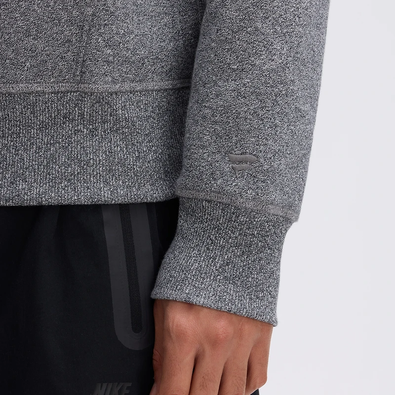 Sweat à capuche Fanatics Athletic gris chiné Pittsburgh Steelers Iconic Fleece Letterman