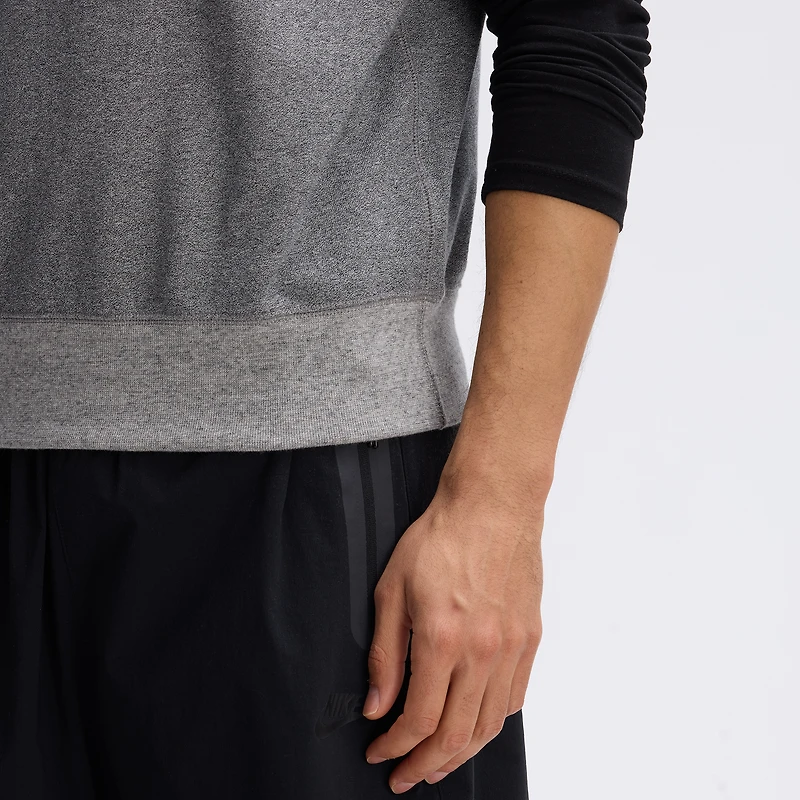 Fanatics Athletic Heather Gray Pittsburgh Steelers IconicFleece Short Sleeve Sweatshirt