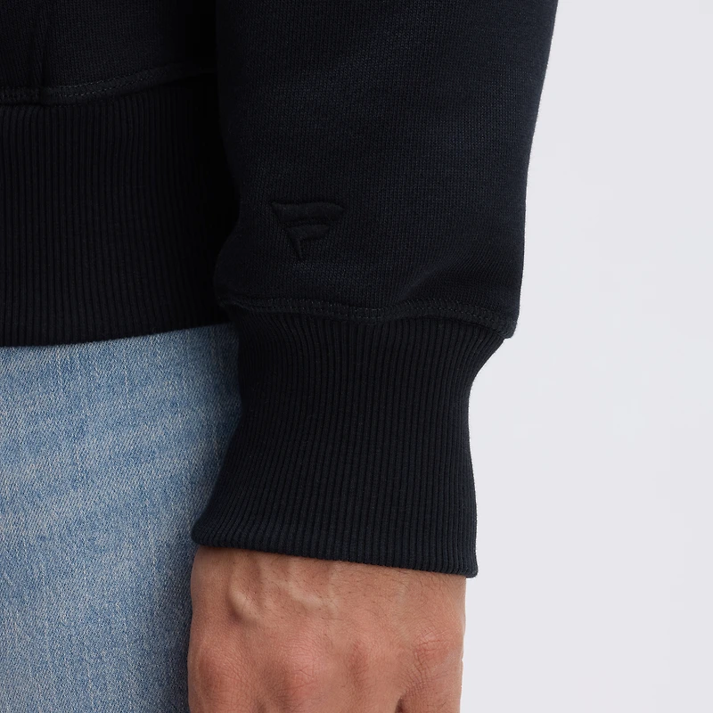 Fanatics Black Pittsburgh Steelers IconicFleece Flocked Hoodie