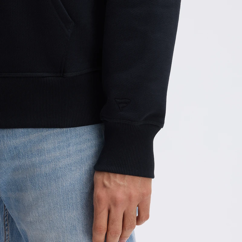 Fanatics Black Pittsburgh Steelers IconicFleece Flocked Hoodie