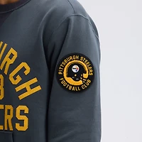 Fanatics Charcoal Pittsburgh Steelers IconicFleece Pocket Sweatshirt