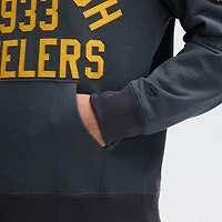 Sweat-shirt à poche emblématique Fanatics Gris anthracite Pittsburgh Steelers en polaire