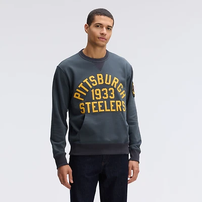 Fanatics Charcoal Pittsburgh Steelers IconicFleece Pocket Sweatshirt