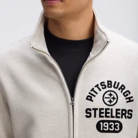 Fanatics Oatmeal Pittsburgh Steelers IconicFleece Full-Zip Jacket