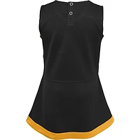 Robe pull Capitaine Cheer Pittsburgh Steelers noire pour bébé fille