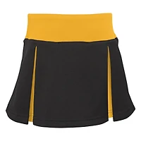 Ensemble deux pièces de pom-pom girl Spirit Pittsburgh Steelers pour filles d'âge préscolaire noir avec bloomers