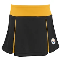 Ensemble deux pièces de pom-pom girl Pittsburgh Steelers Spirit noir pour filles