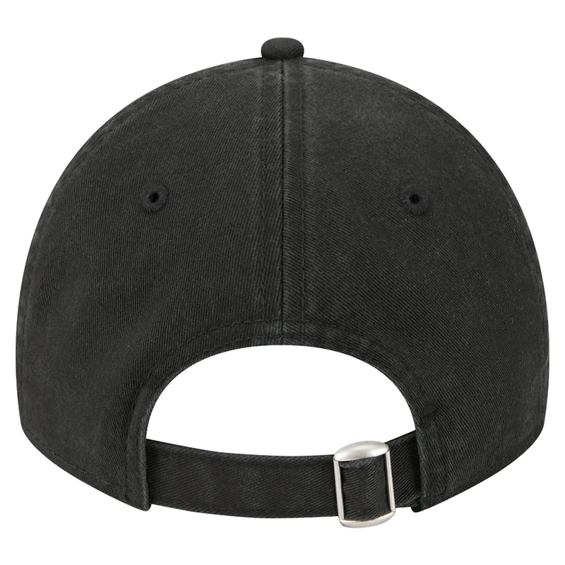 Casquette ajustable New Era noire pour jeunes filles des Pittsburgh Steelers Cheer 9TWENTY