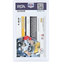 Carte Panini Mosaic No Huddle 2021 autographiée par Heath Miller des Pittsburgh Steelers, noire Prizm #ANH-HM #1/1, PSA, authentifiée, 10 cartes