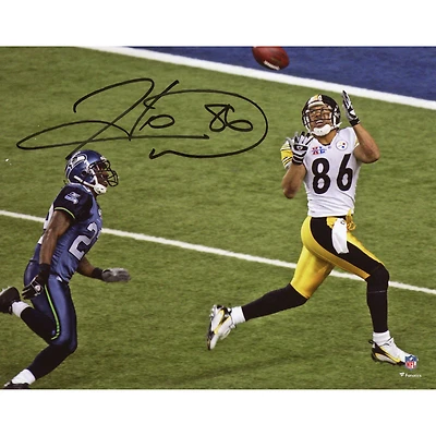 Hines Ward Pittsburgh Steelers Autographed 8" x 10" SB XL Catch Photograph