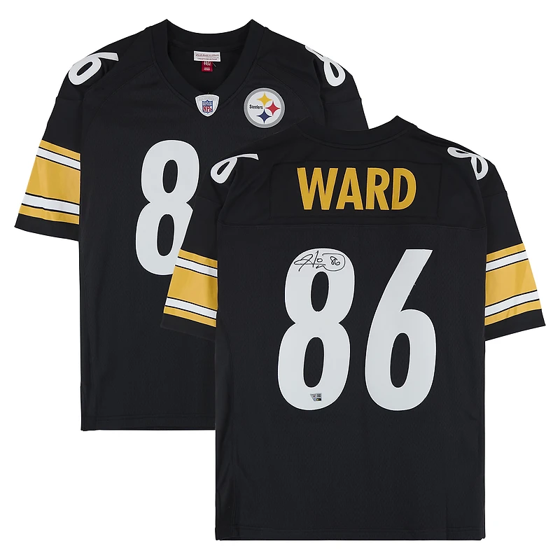 Hines Ward Pittsburgh Steelers Autographed Black Mitchell & Ness Replica Jersey