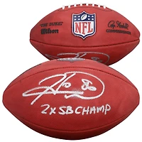 Hines Ward Pittsburgh Steelers Autographed Duke Full Color Football with "2x SB Champ" Inscription