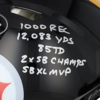 Casque Riddell Speed ​​Authentic autographié par Hines Ward des Steelers de Pittsburgh, avec inscriptions multiples - Édition limitée n° 10/10