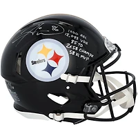 Hines Ward Pittsburgh Steelers Autographed Riddell Speed Authentic Helmet with Multiple Inscriptions