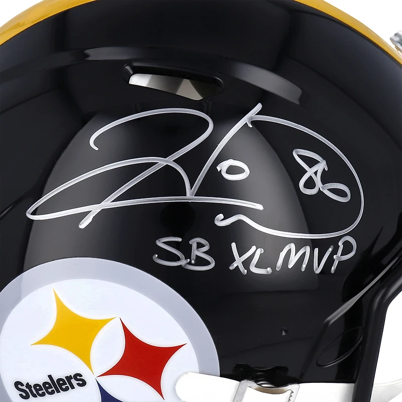Hines Ward Pittsburgh Steelers Autographed Riddell Speed Authentic Helmet with "SB XL MVP" Inscription
